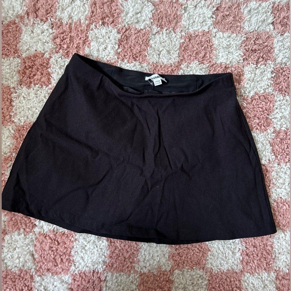 Garage Black Mini Skort